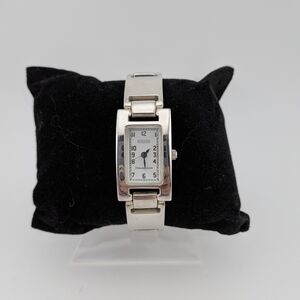 Ecclissi Sterling Silver Rectangular Women’s Bracelet Watch